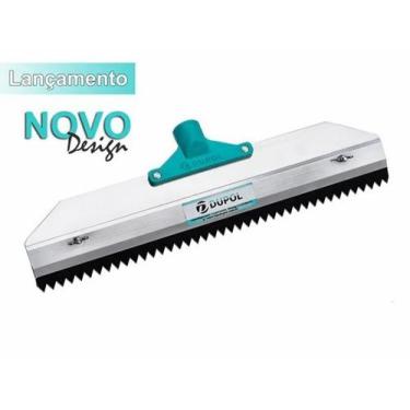 Imagem de Rodo Dentado 40cm Alumínio Reforçado + Lâmina Dentada 40 cm Dupol - du