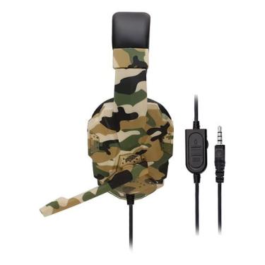 Imagem de Headset Gamer Dust Camo Pro X33 Camuflado Verde Ajustavel, Verde