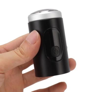 Imagem de Aparador de Barba Elétrico Portátil à Prova D'água USB Recarregável para Homens e Mulheres Preto