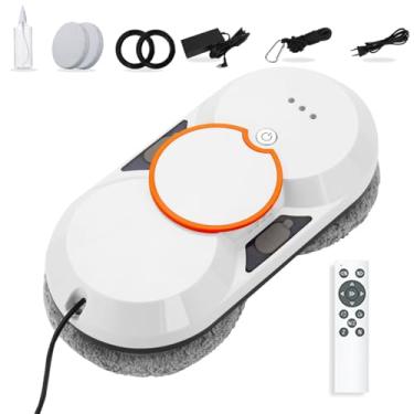 Imagem de Robô de limpeza de janelas, 5600 pa, spray de água bidirecional, máquina elétrica de limpeza de janela com controle remoto, proteção contra falha de energia de 20 minutos, planejamento inteligente de