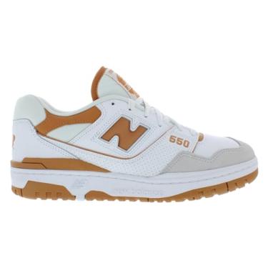 Imagem de New Balance Tênis masculino 550, Branco/marrom/marrom, 14.5 Women/13 Men