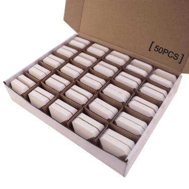 Imagem de Quantfire Substituição De Tijolos De Cerâmica Para Grelha, 50 Peças De Briquetes Para Churrasco, Pedras Para Grelha A Gás Para Turbo, Grelhas A Gás Nexgrill, Pedras De Lava 2 X 2 Polegadas