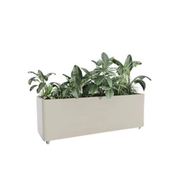 Imagem de LICONG-2020 Caixa de flores ao ar livre caixa de flores ao ar livre cafeteria loja de chá de leite ao ar livre canteiro de flores verde rack de flores caixa de flores