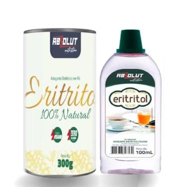 Imagem de Kit Adoçante Eritritol 100% Natural Pó E Liquido Sem Glúten - Absolut