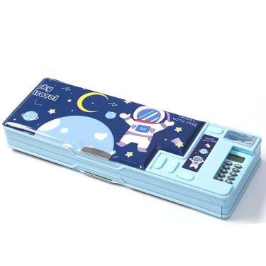 Imagem de Estojo para lápis Ristpal Pop Up Multifuncional com calculadora infantil