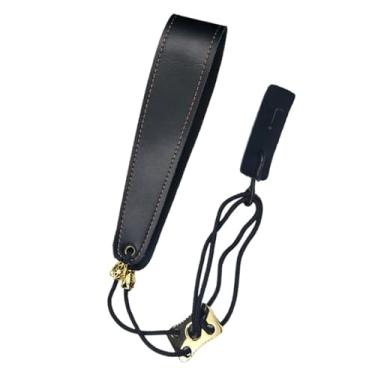 Imagem de simhoa Cinta de pescoço clarinete, acessórios de instrumentos musicais, robusta, confortável, macia, alça de pescoço de oboé, ajustável