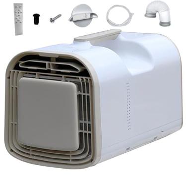 Imagem de Mini ar condicionado portátil 4095BTU, desumidificador compacto, baixo consumo de energia 0,6 HP, refrigerador de ar com controle remoto, sem necessidade de instalação, sem necessidade de drenagem