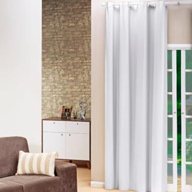 Imagem de Cortina Blecaute PVC Folha Única 1,40M x 2,50M para Parede Janela Banheiro Quarto Sala Cozinha (BRANCO)