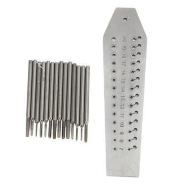 Imagem de Jogo de machos e matrizes, jogo de minitornos e matrizes de aço inoxidável, tamanho 7-20 14 Jogo de machos e matrizes, machos e matrizes Mini ferramenta de reparo de relógios