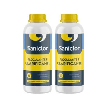 Imagem de Kit 2 unidades-clarificante & floculante para piscina 1 litro saniclor