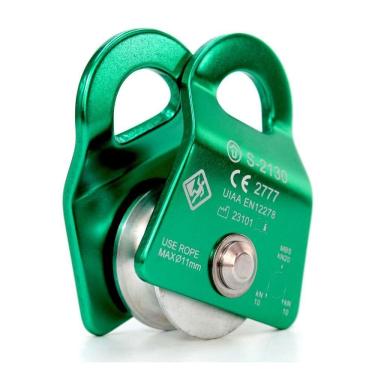 Imagem de Polia Oscilante 20kn Compact Usclimb Corda De Até 11mm Ce Uiaa Verde