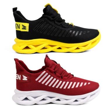 Imagem de Kit 2 Tênis Masculino Jaguar Academia Confortável Leve Casual Esportivo