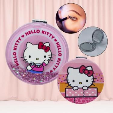 Imagem de Espelho Mão Duplo Aumento Presente Lembrancinha Hello Kitty - Sanrio