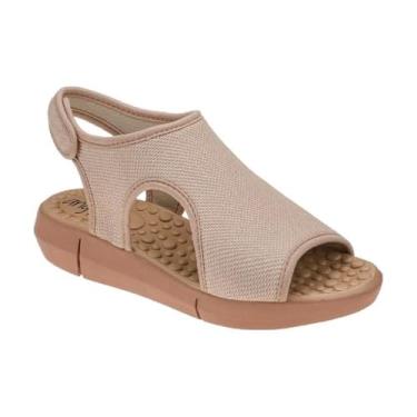 Imagem de Sandália Feminina Anatômica Para Esporão Chinelo Ortopédica Bege e Preto (Bege, BR, Adulto, Numérico, 34)