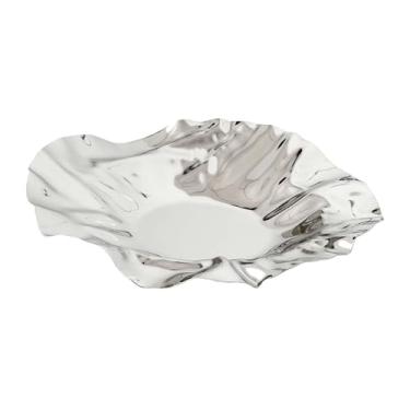 Imagem de Bothyi Placa de frutas de metal decorativa de recipiente de cesta de frutas, peça central de mesa, tigela de servir, suporte de frutas para pães de cozinha