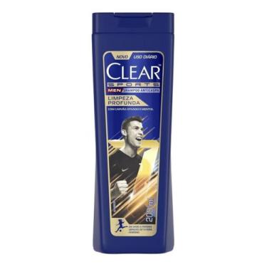 Imagem de Kit c/ 2 Shampoo Anticaspa Clear Men Sports Limpeza