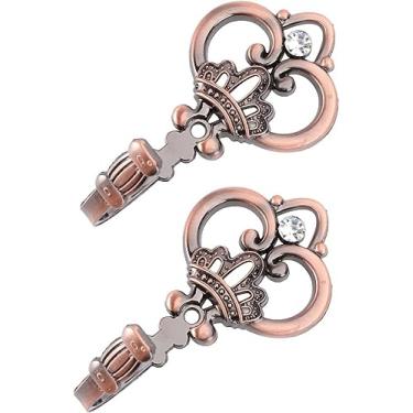 Imagem de Suportes de cortina, 1 par de ganchos de parede, ganchos para toalhas, prateleira de macramê, fixadores de cortina, fixadores europeus, ganchos de cortina vintage, gancho de parede, suporte de cortina