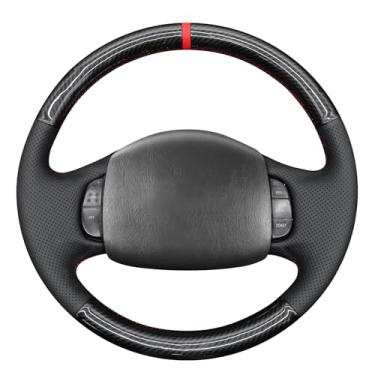 Imagem de MEWANT Capa de volante costurada à mão estilo 3D para F150 F250 F350 / Expedition Excursion 1997-2003 Acessórios de volante para Ford