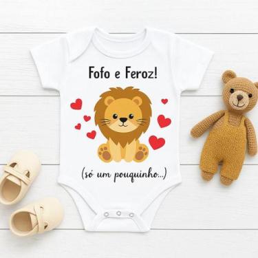 Imagem de Body Personalizado Bebê Fofo e Ferroz - Baby da Moda, M (4 a 6 Meses)