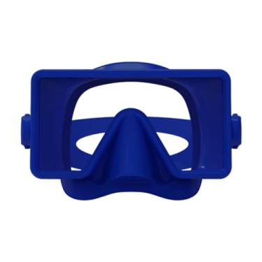 Imagem de rockible Máscara de mergulho autônomo, óculos de natação, máscara de mergulho sem vazamento para adultos, livre, homens, mulheres, com snorkel, pesca submarina , Azul