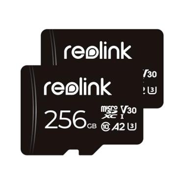 Imagem de REOLINK Cartão de memória microSDXC de 256 GB, pacote com 2