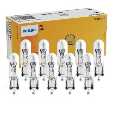 Imagem de Kit 10 Lâmpada Haloway W1,2W W2X4 6D Esmagada W1.2W 12V HAL - Philips