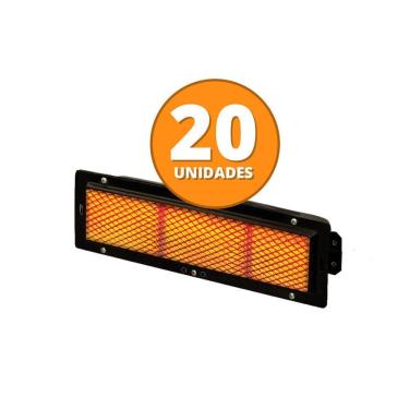 Imagem de Kit - 20 Queimadores Infravermelho Esmaltado Assador De Frango - Maqenge