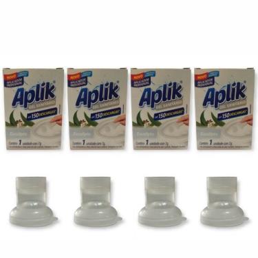 Imagem de Kit 4 Gel Sanitário Adesivo Desinfetante Odorizador Vaso até 150 Desca