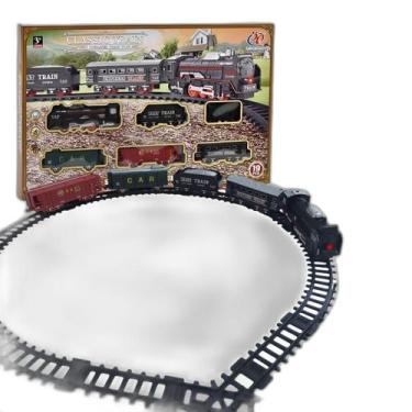 Imagem de Trem De Brinquedo Locomotiva Menino Menina Com Som E Luz - Ddg