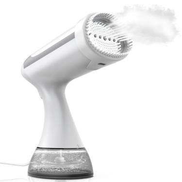 Imagem de ZOOY Vaporizador De Roupas 1500 W, Casa, Escritório, Viagem, Portátil, Para Roupas, Tanque Água Grande Capacidade 300 Ml, Removedor Rugas (Branco)