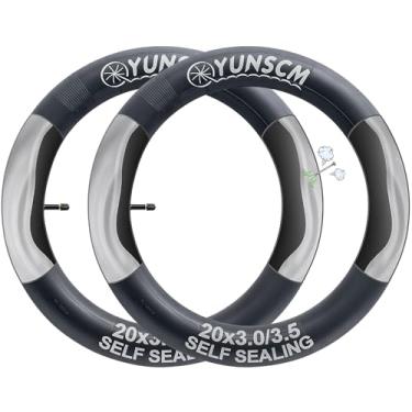 Imagem de Tubos internos de substituição YunSCM de 50,8 cm para válvula Schrader MTB MTB Bike Tire/Schrader Valve BMX Bicicleta Tubos internos (pacote com 4)