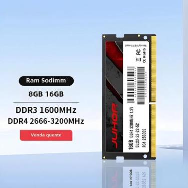 Imagem de Memória RAM DDR4/DDR3 para Laptop JUHOR - 8GB/16GB (2666MHz/3200MHz/16
