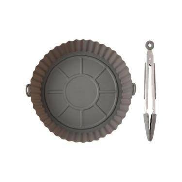 Imagem de Kit forma de air flyer e pegador - bazar do saara, CINZA