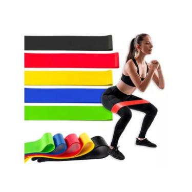 Imagem de Kit 5 Faixa Elástica Super Mini Band Para Treino Exercícios - NoBrand,