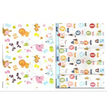 Imagem de Tatame Infantil，Almofada de Aquecimento Infantil 200cm X 150cm X 8mm, Borracha Dupla Face, Almofada de Bebê Espessada de 10mm(Carro Números 200x150x6mm)