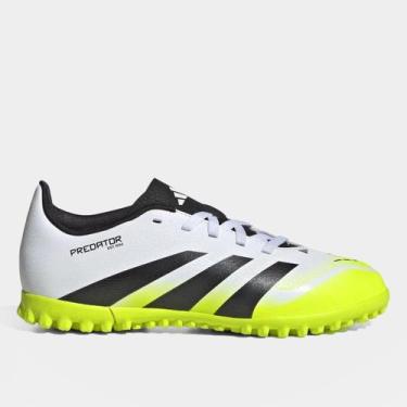 Imagem de Chuteira Society Infantil Adidas Predator Club Unissex, Branco, 35