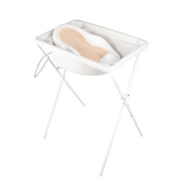Imagem de Kit banho Banheira 34L com suporte alto rede redutor de banheira Styll