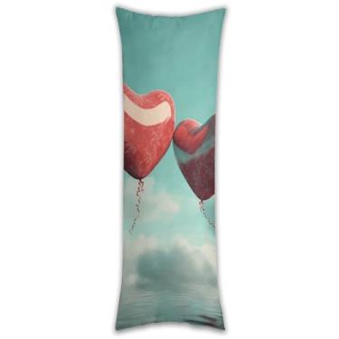 Imagem de Capa de travesseiro com balão na água, ultrafina, respirável, longa, 137 x 50 cm, fronha decorativa com zíper oculto, capas de almofada para sofá de quarto