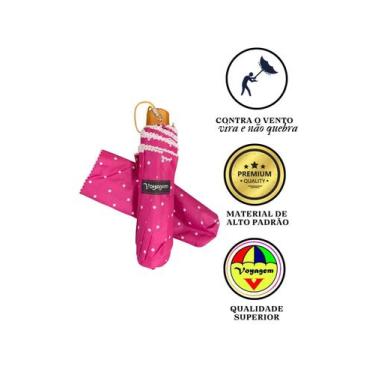 Imagem de Guarda Chuva Reforçado Voyagem 010R - Contra O Vento Pink