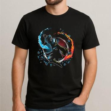 Imagem de Camiseta AANG ALL ELEMENTS Tradicional - Basico Basico, EGG, Preto