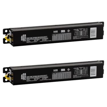Imagem de OHLECTRIC Pacote com 2 - Substituição para Keystone KTEB-432-UV-IS-N-P 4 lâmpadas T8 reator fluorescente eletrônico com saída de luz normal | Entrada 120-277V com operação de início instantâneo |
