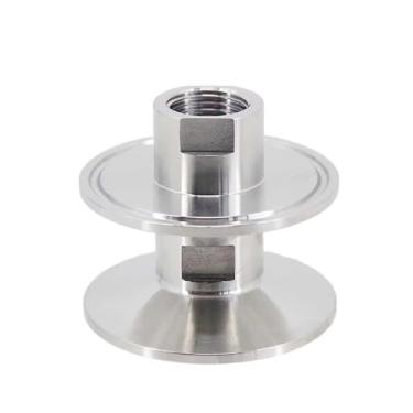 Imagem de Adaptador fêmea de 2" Tri Clamp para 1/2" BSP (NPT) - Aço inoxidável 304 - Conexão para cervejaria caseira, cervejaria, laticínios e sanitários(BSP)