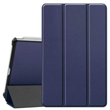 Imagem de Capa inteligente para Galaxy Tab S6 Lite, Ratesell leve, inteligente, com três dobras, com hibernar/despertar automático para Samsung Galaxy Tab S6 Lite 10,4 polegadas 2024/2022/2020 azul-marinho