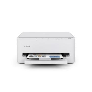 Imagem de Canon PIXMA TS4320 Impressora jato de tinta colorida sem fio para impressão duplex, branca – Impressora doméstica econômica com copiadora/scanner, design compacto, fácil configuração, garantia