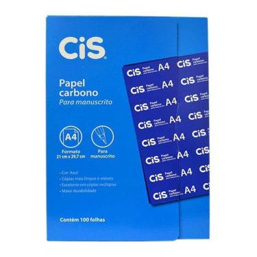 Imagem de Carbono azul para manuscrito A4 caixa com 100 folhas Cis