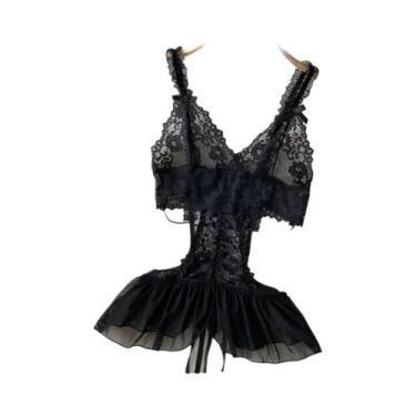 Imagem de Conjunto De Top Cropped Sem Mangas Com Babados Rosa E Saia Mini Em 2 P