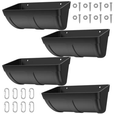 Imagem de UKQRRTC Alimentador de frango, alimentador de água de frango, bebedouro pendurado ou rosqueado, alimentador de cerca com clipes, equipamento de alimentação de aves para galinhas, patos, gansos, cabras