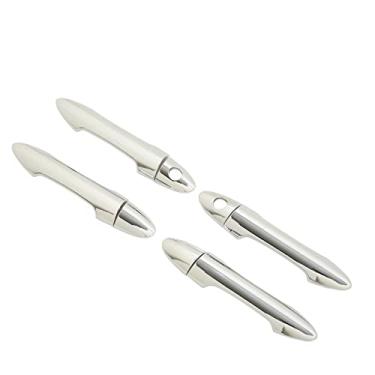 Imagem de ZJchao Tampa Maçaneta Porta Externa do Carro, 8pcs ABS DOATE Lateral Planejada Protetor Automotivo Poço Porta Externa Capas Com Tampa Frontal para Picanto Morning 2011-2016