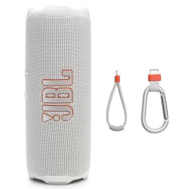 Imagem de Caixa Bluetooth JBL Flip 7 à Prova d´Água Branco - JBLFLIP7WHTBR