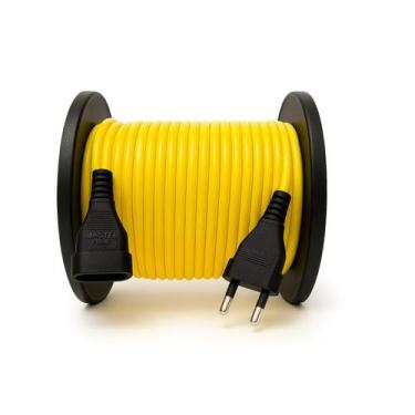 Imagem de Extensão Elétrica 1 Tomada Pp 2x1,00 10a 10 Mts Masterplug, Amarelo